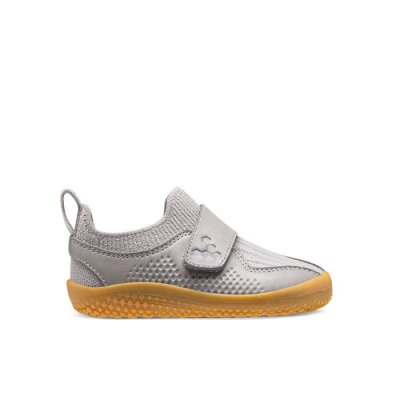 Vivobarefoot Primus Knit II - School Schoenen Grijs Peuters - VCW943621